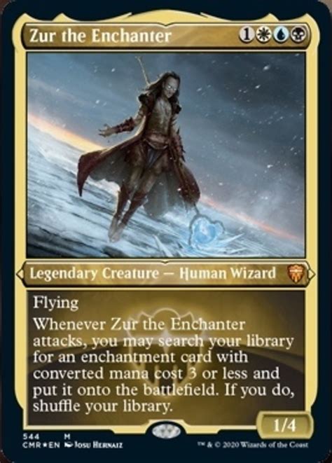 Zur the enchanter - K'rrik, Son of Yawgmoth (Foil - Post, Son of Rich) Secret Lair. $49.99. Rhystic Study. Prophecy. $0.99. Monastery Siege. Fate Reforged. Flying<BR> Whenever Zur the Enchanter attacks, you may search your library for an enchantment card with mana value 3 or less, put it onto the battlefield, then shuffle.